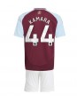 Aston Villa Boubacar Kamara #44 Hjemmedraktsett Barn 2024-25 Korte ermer (+ bukser)